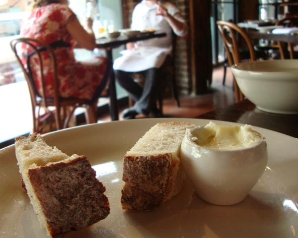 butter and sourdough