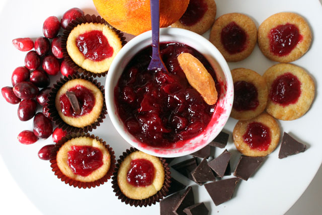 cranberry sauce leftovers cookies chocolate orange