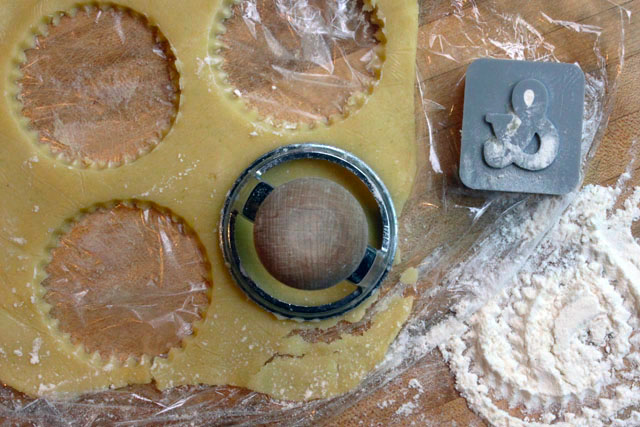 dough of bourbon lime butter cookie cut outs