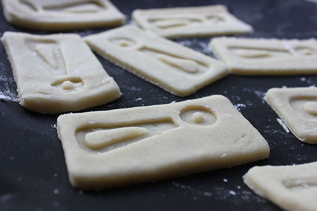 exclamation point letterpress dough