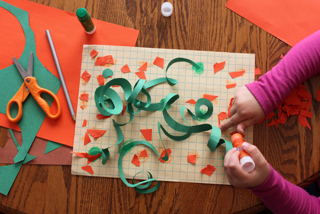 an abstract pumpkin&nbsp;patch