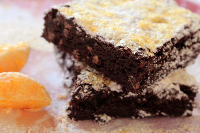 the stacked brownies tangerine dust