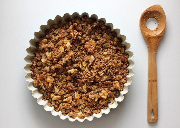 tin of baked ginger mango granola