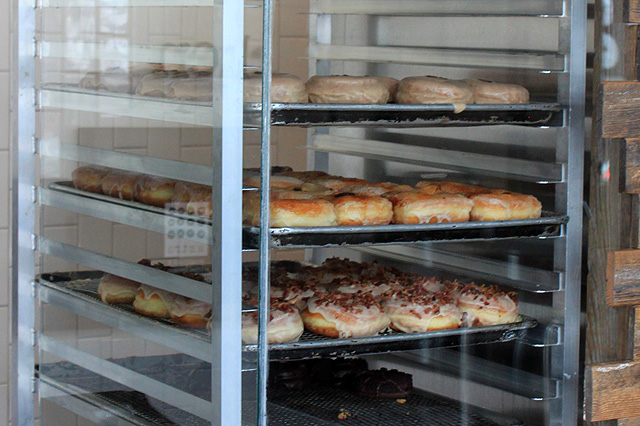 7 astro doughnuts on the rack