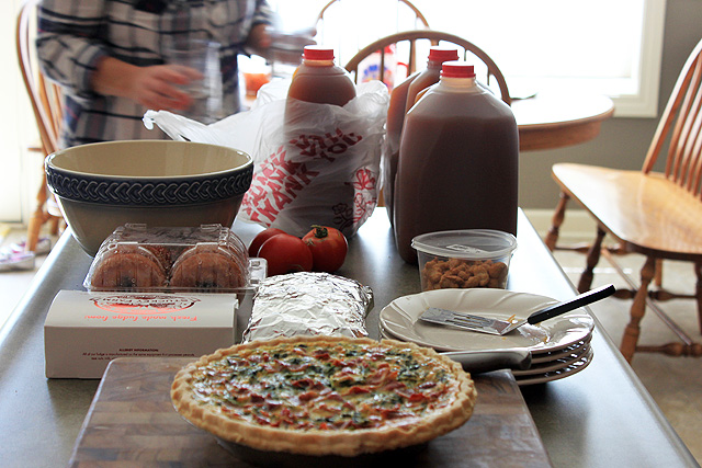 10 fall quiche cider orchard snacks on counter
