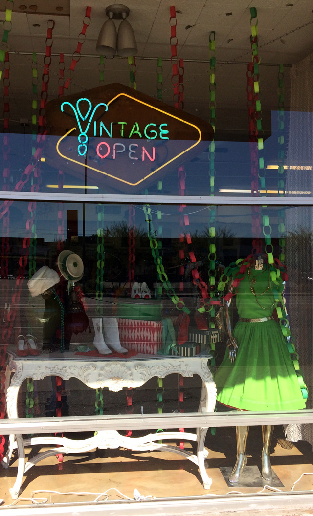 1 antique holiday window