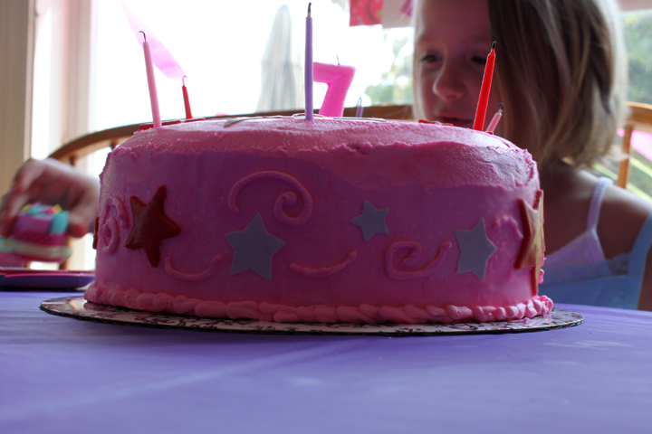 cake 7 american girl candles