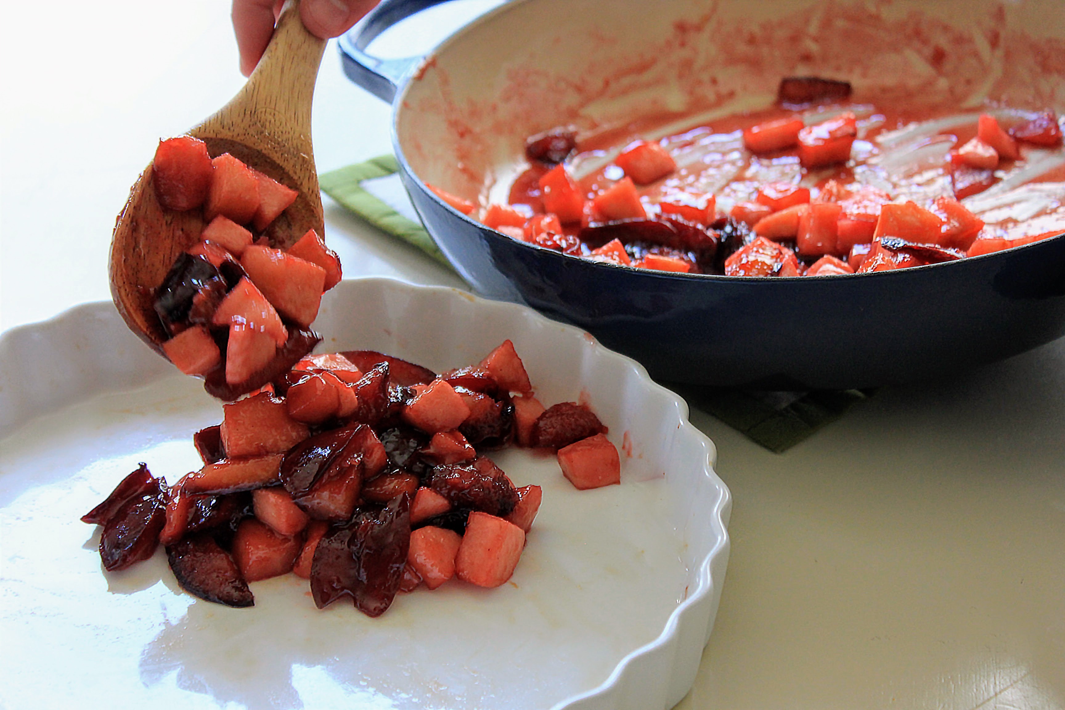 Apples and Plums from Skillet to Dish.jpg