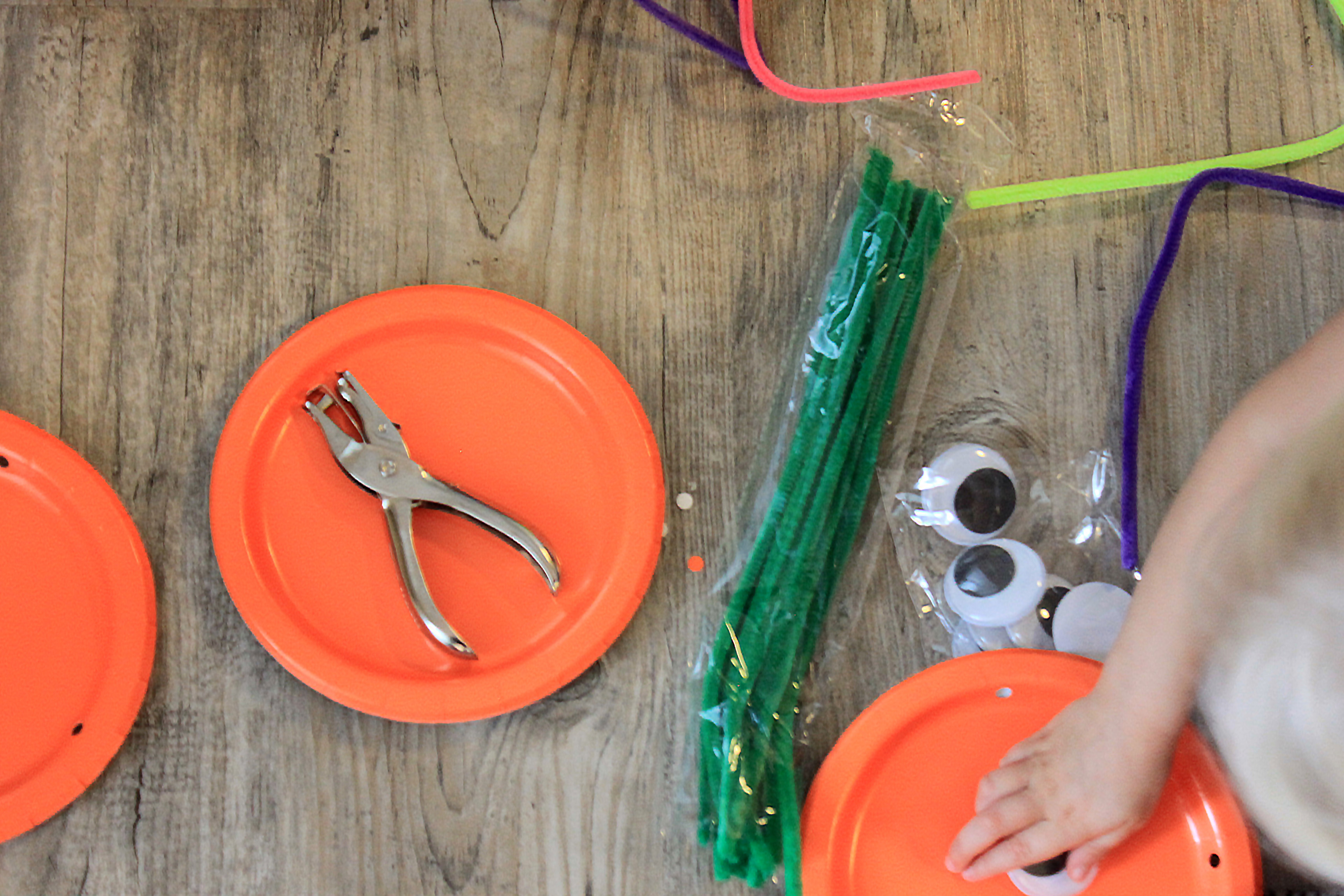 Hole Punch Pumpkin Plate